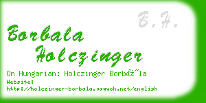 borbala holczinger business card